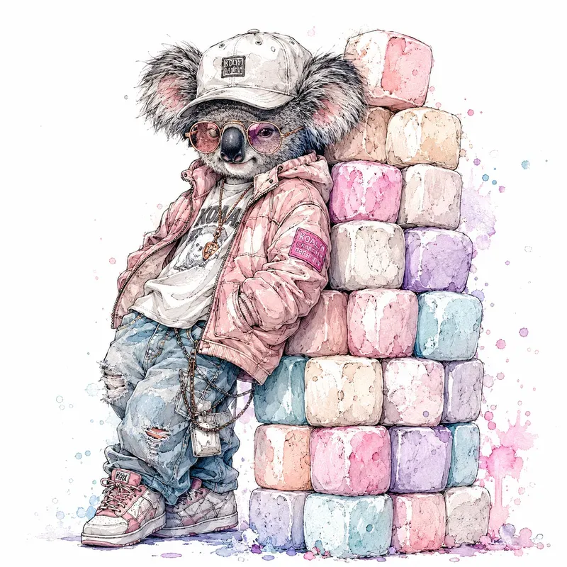 Watercolor Streetwear Pets