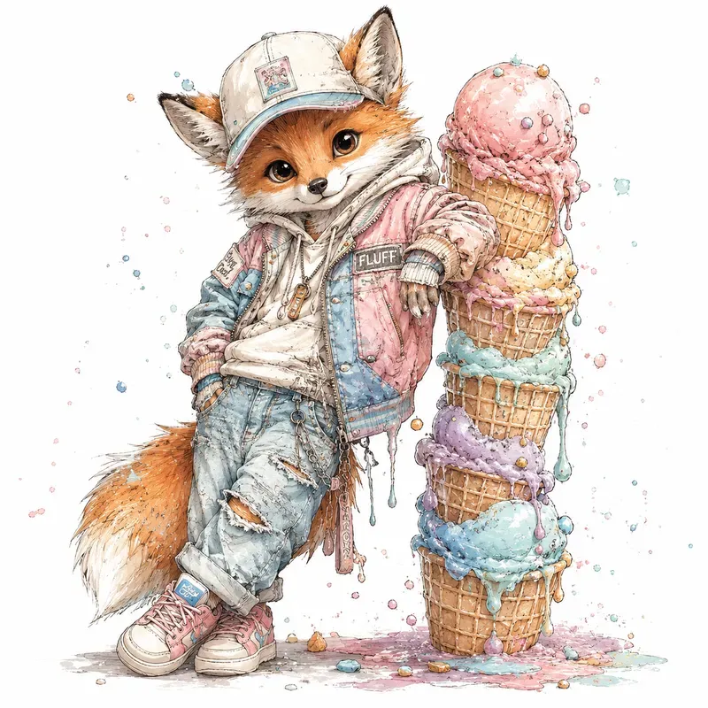 Watercolor Streetwear Pets