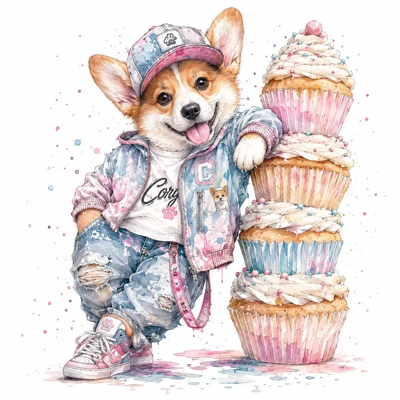 Watercolor Streetwear Pets