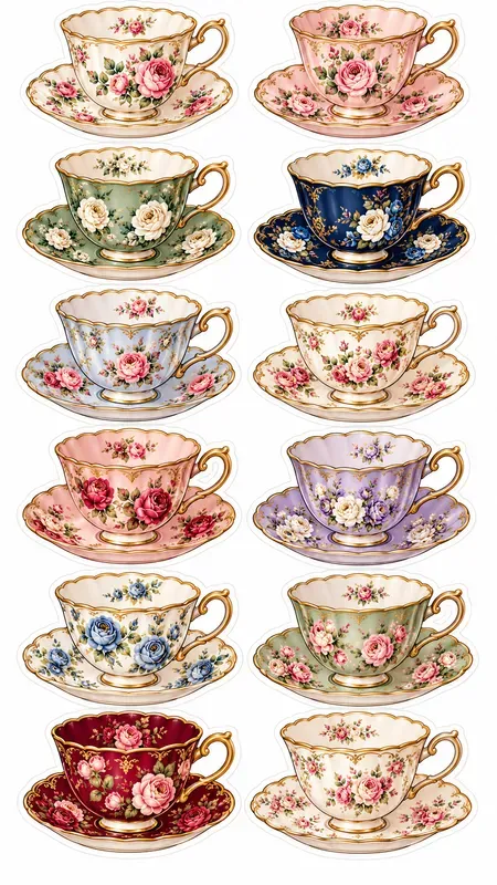 Royal Garden Pajama Party Sticker Sheets