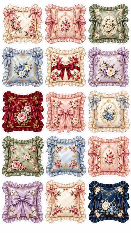 Royal Garden Pajama Party Sticker Sheets