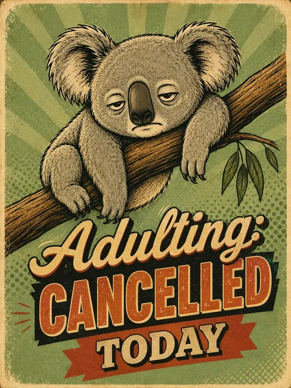Sarcastic Vintage Ad Animal Posters