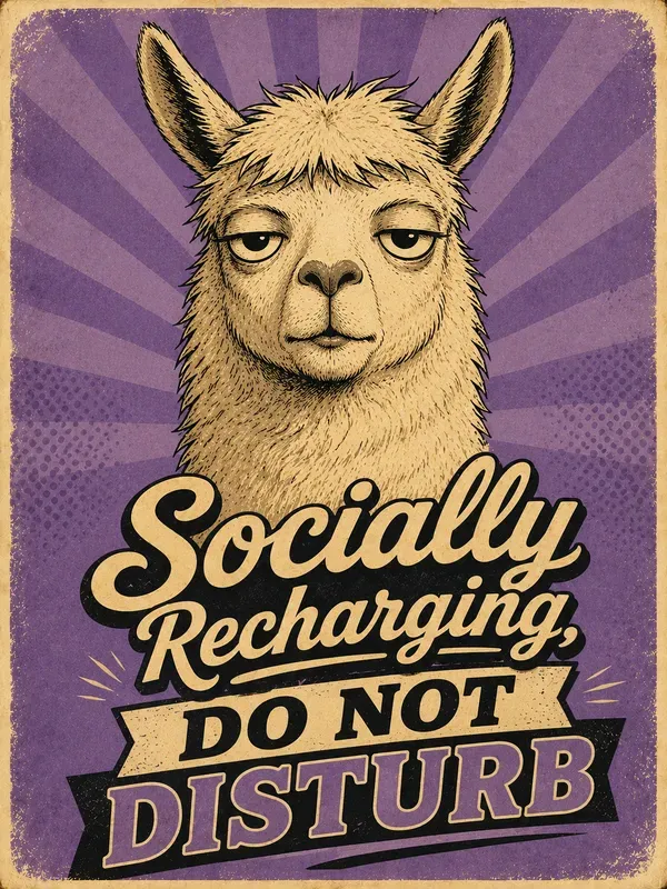 Sarcastic Vintage Ad Animal Posters