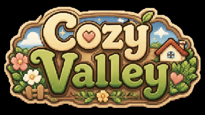 Cozy Pixel Game Logo Generator