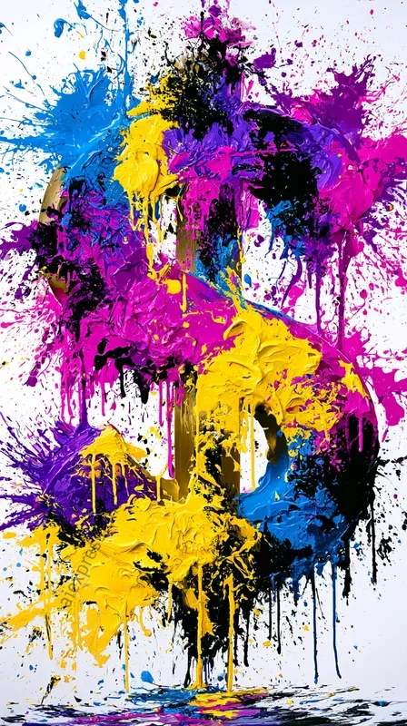 Abstract 3D Exploding Typographies