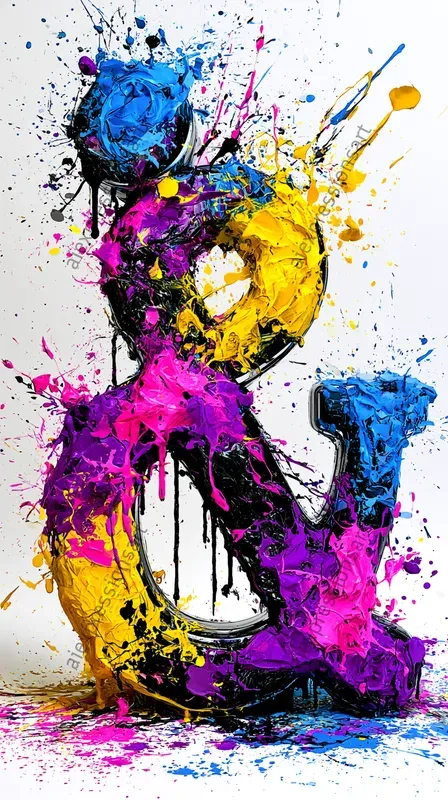 Abstract 3D Exploding Typographies