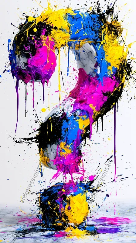 Abstract 3D Exploding Typographies