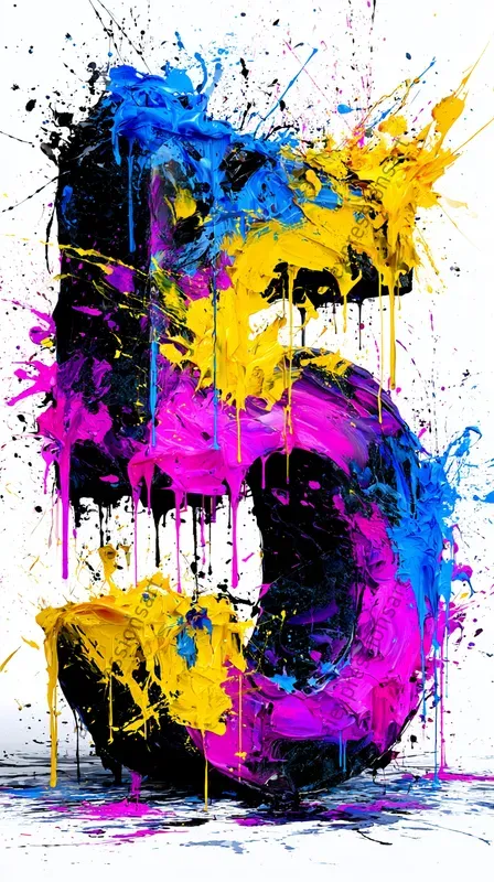 Abstract 3D Exploding Typographies