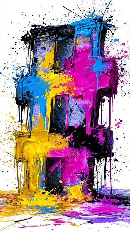 Abstract 3D Exploding Typographies