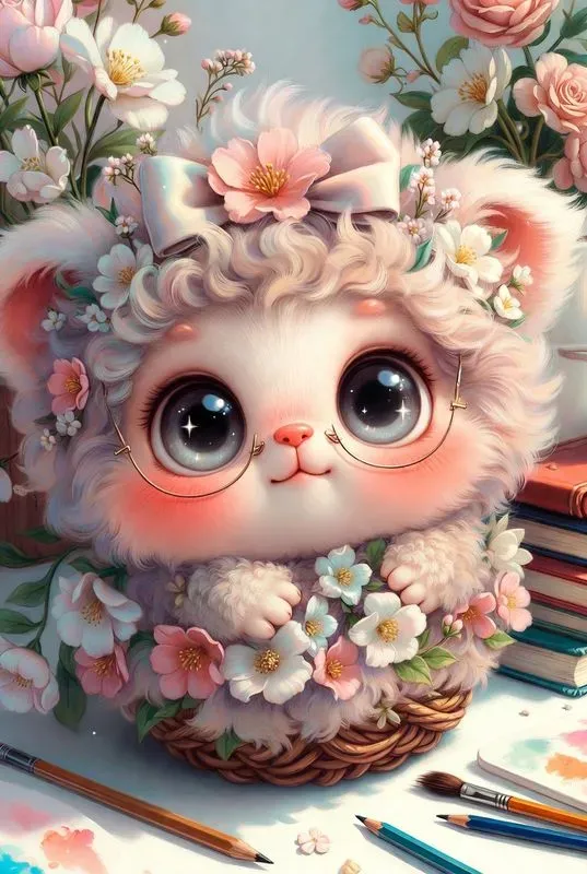 Whimsical Pastel Storybook Sitting Poses