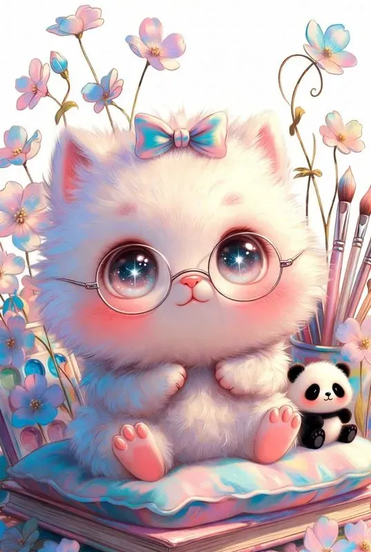 Whimsical Pastel Storybook Sitting Poses