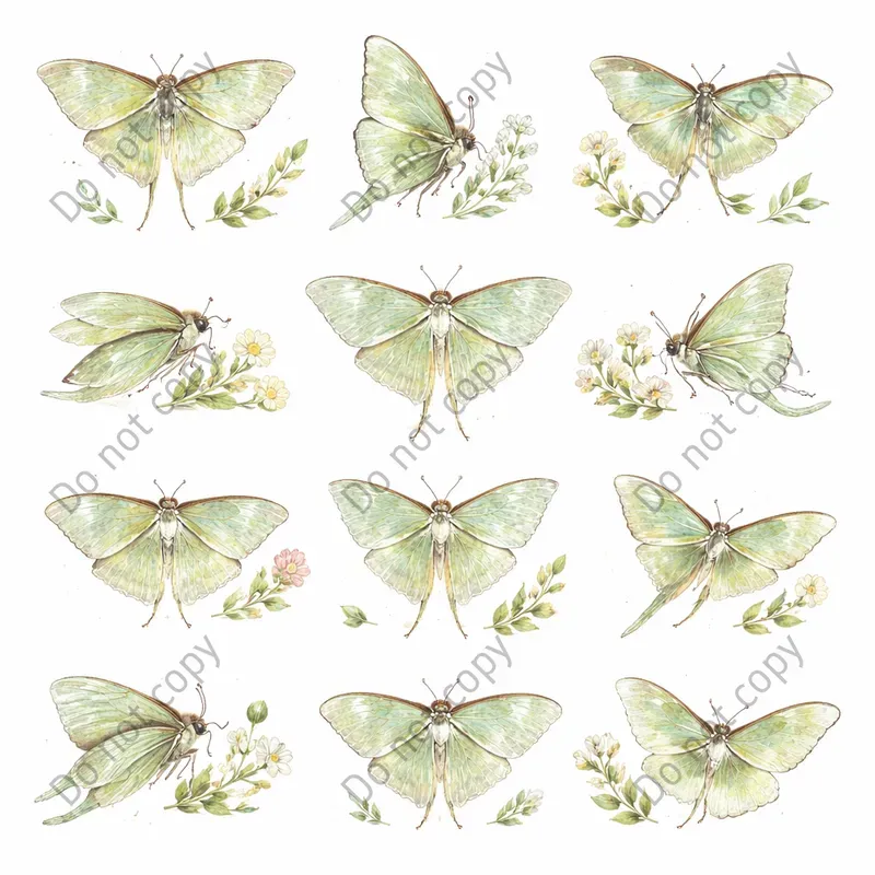 Watercolor Butterfly Insect Clipart