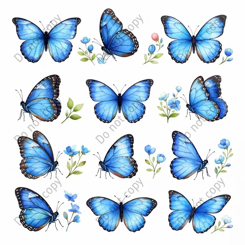 Watercolor Butterfly Insect Clipart