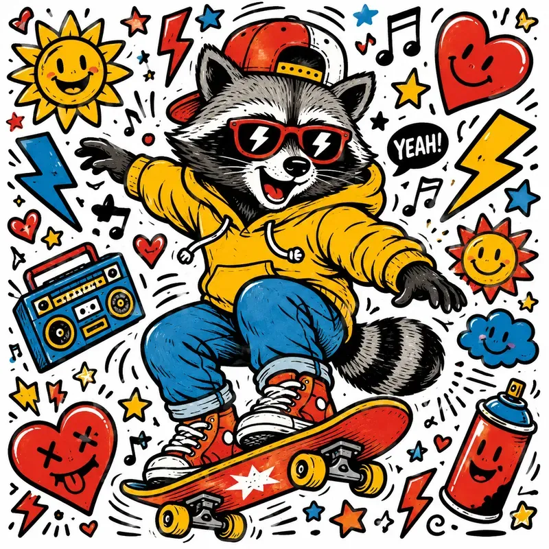Street Pop Folk Character Poster Packs