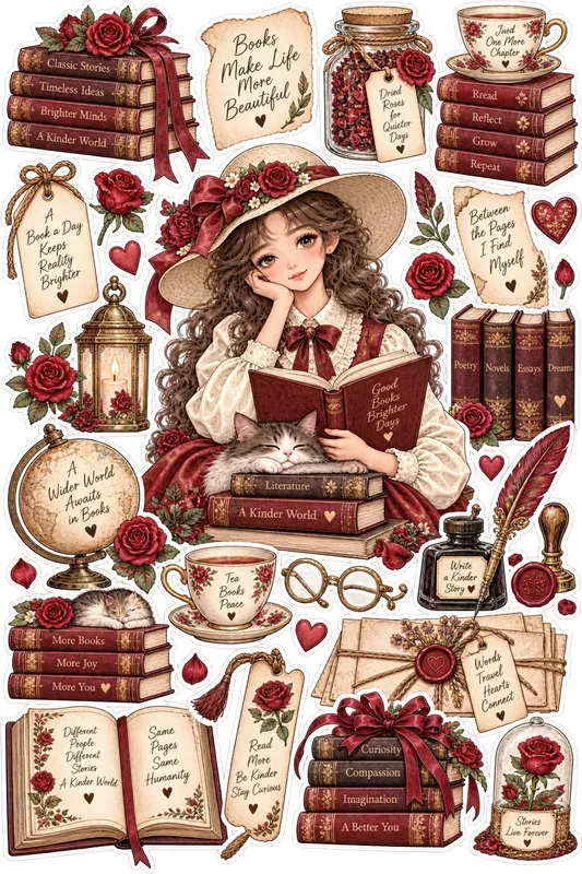 Aesthetic Junk Journal Sticker Packs