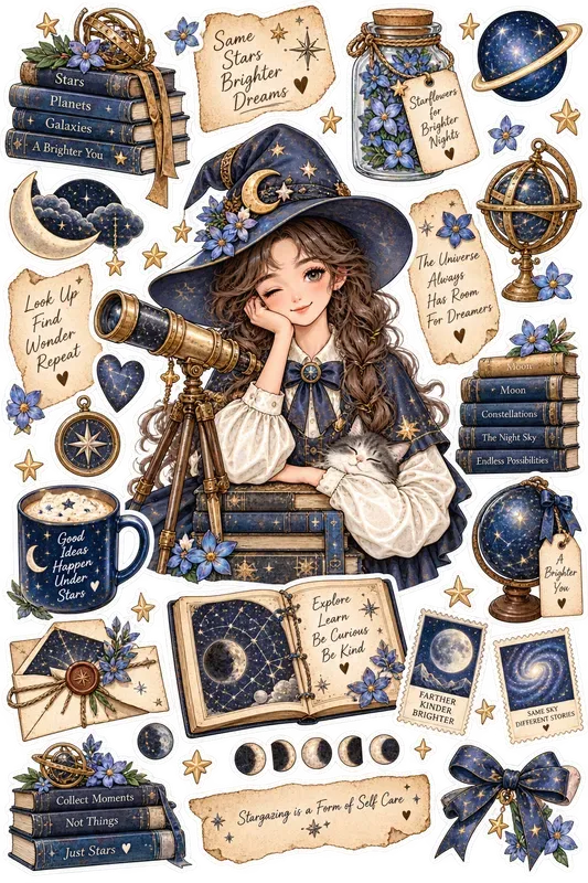 Aesthetic Junk Journal Sticker Packs