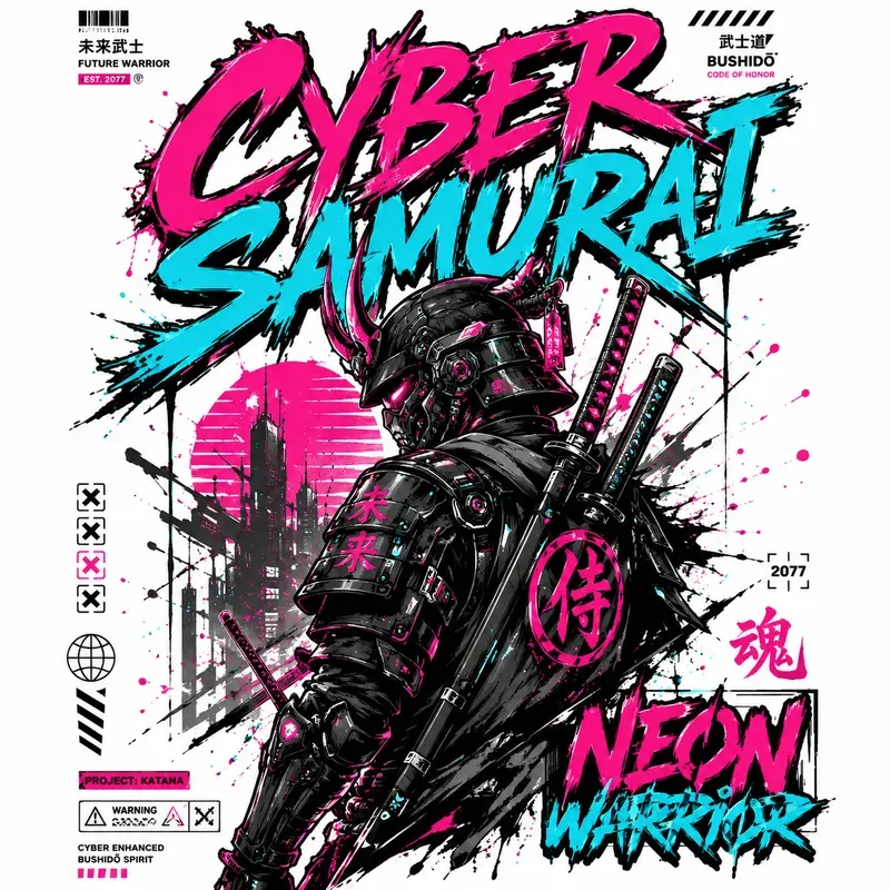 Neon Streetwear Tee Designs