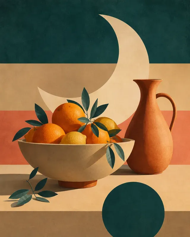Geometric Deco Still Lifes