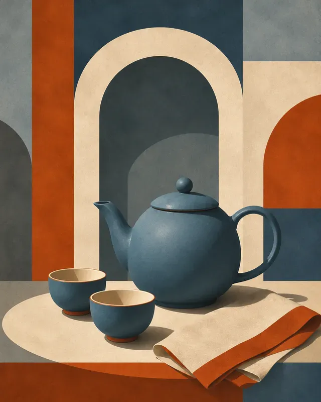 Geometric Deco Still Lifes