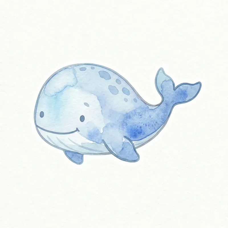 Cute Kids Watercolor Sticker Jsons