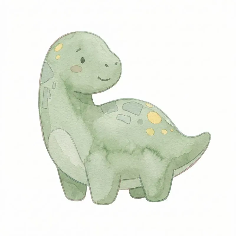 Cute Kids Watercolor Sticker Jsons