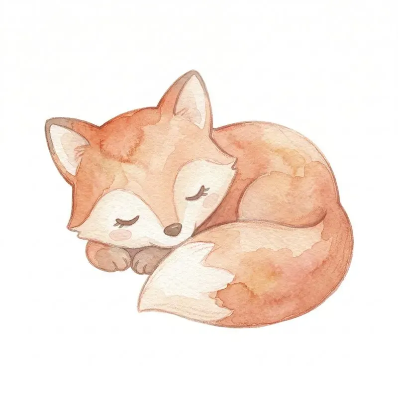 Cute Kids Watercolor Sticker Jsons