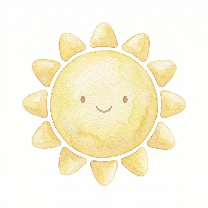 Cute Kids Watercolor Sticker Jsons