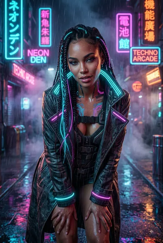 Cyberpunk Neon Queens
