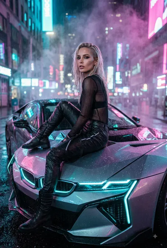 Cyberpunk Neon Queens