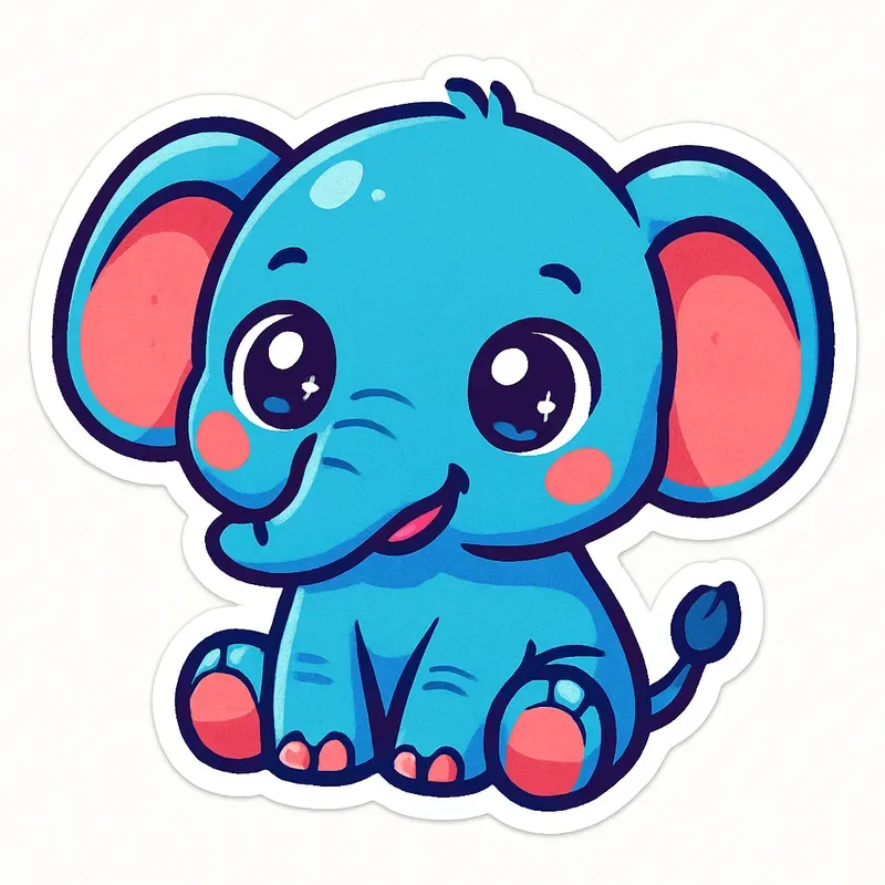 Cute Chibi Kawaii Animal Stickers