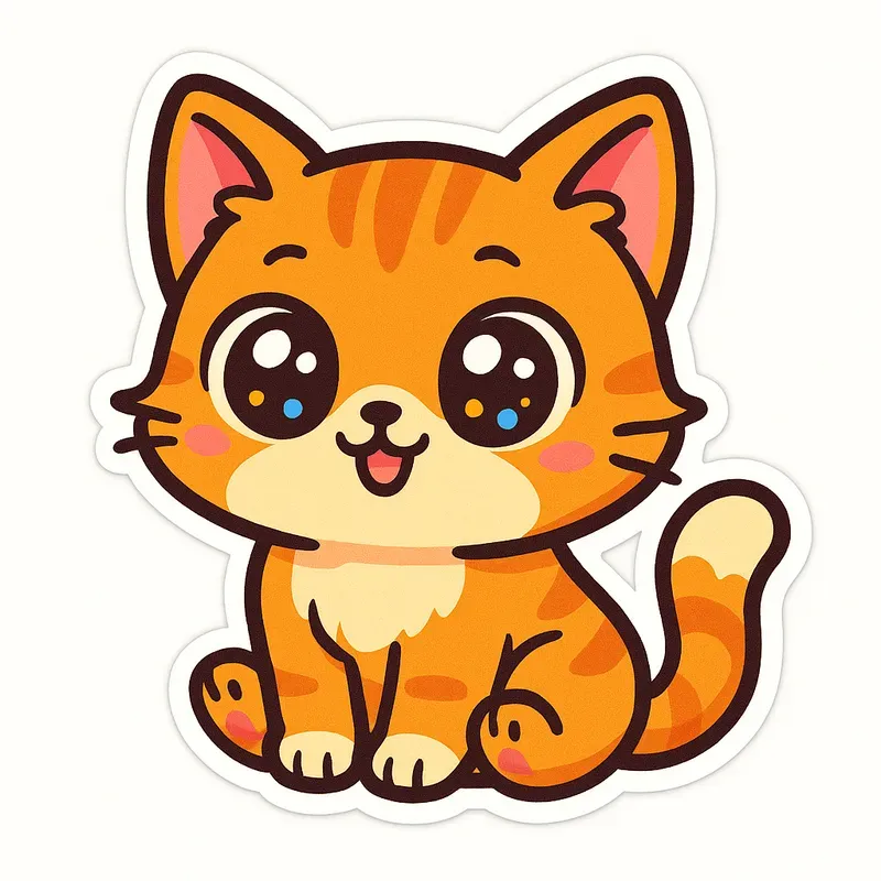 Cute Chibi Kawaii Animal Stickers