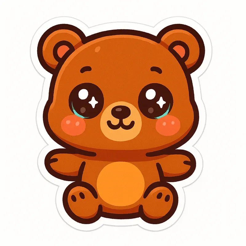 Cute Chibi Kawaii Animal Stickers