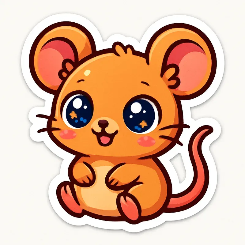 Cute Chibi Kawaii Animal Stickers