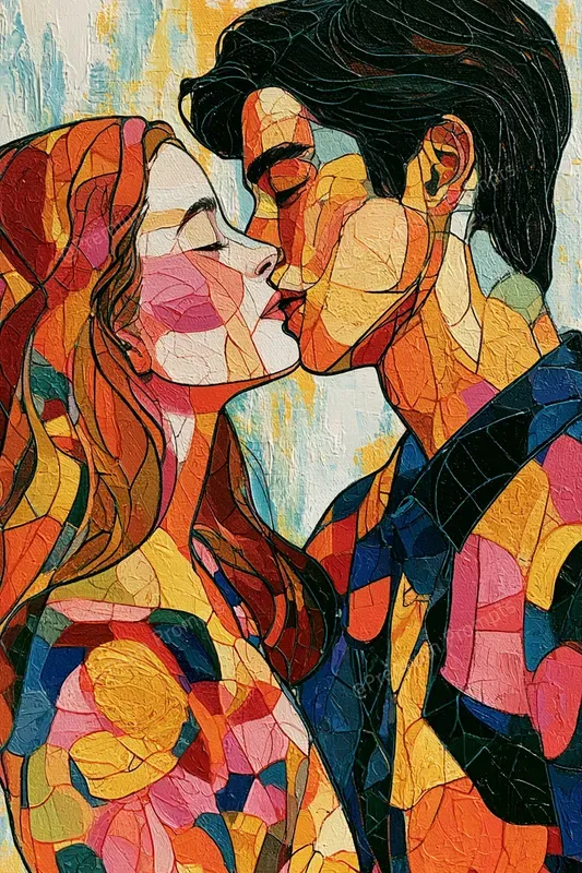Colorful Stained Glass Style Paintings