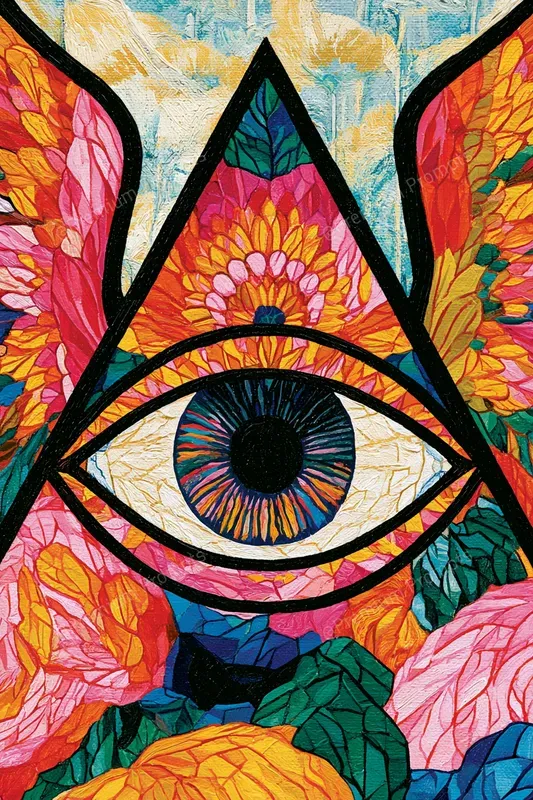 Colorful Stained Glass Style Paintings