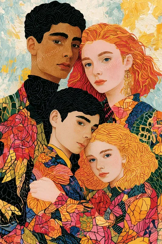 Colorful Stained Glass Style Paintings