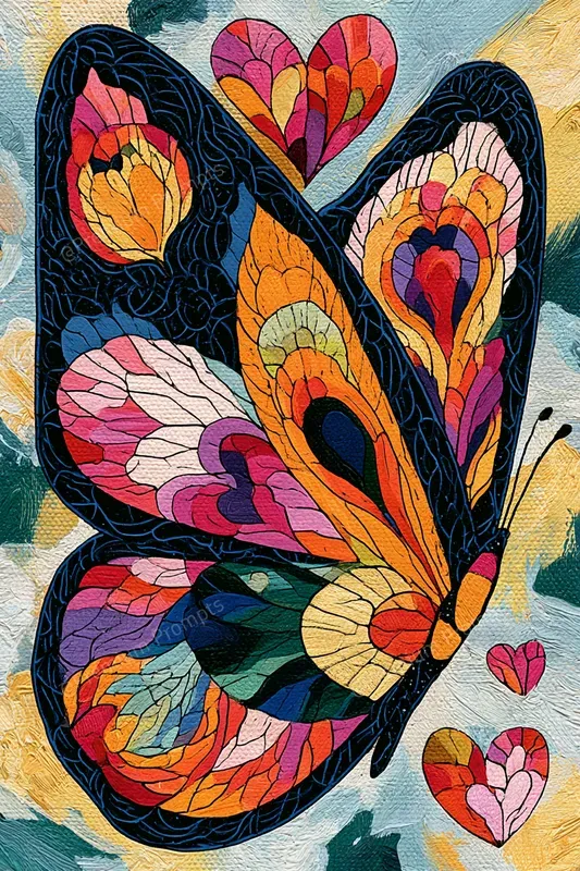 Colorful Stained Glass Style Paintings