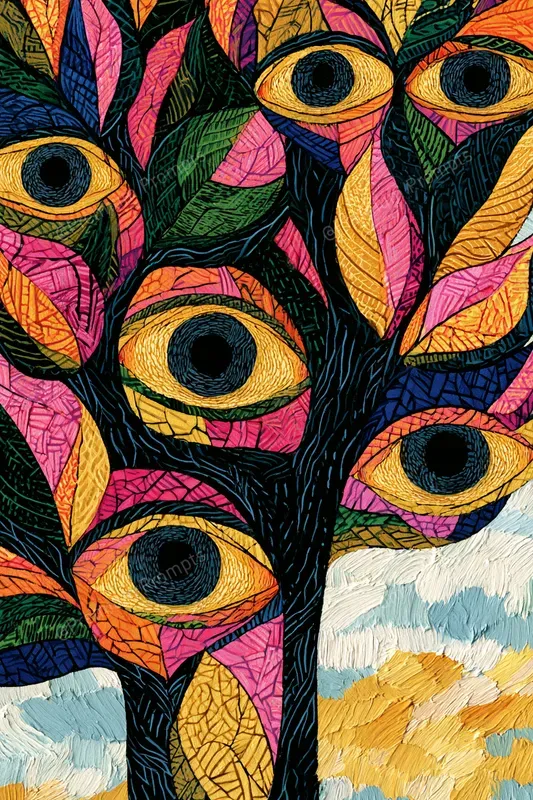 Colorful Stained Glass Style Paintings