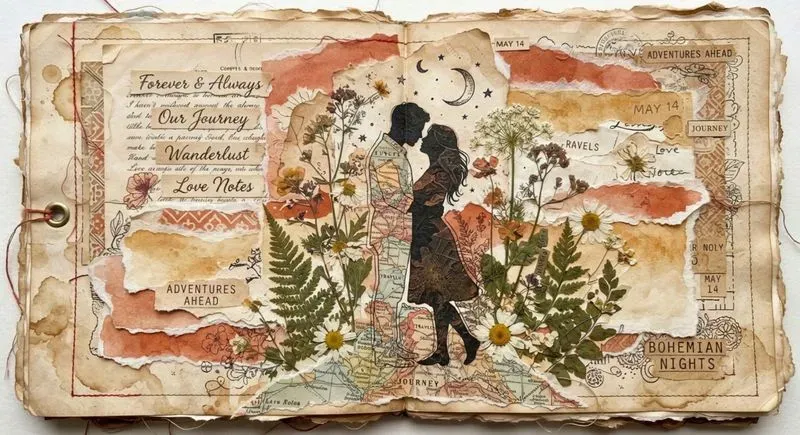 Bohemian Junk Journal Collages