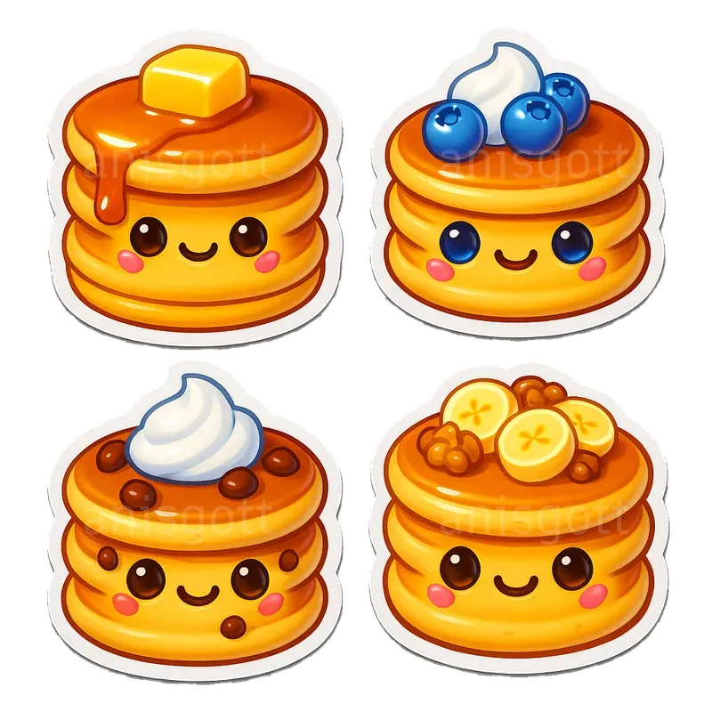 Adorable Kawaii Food Stickers