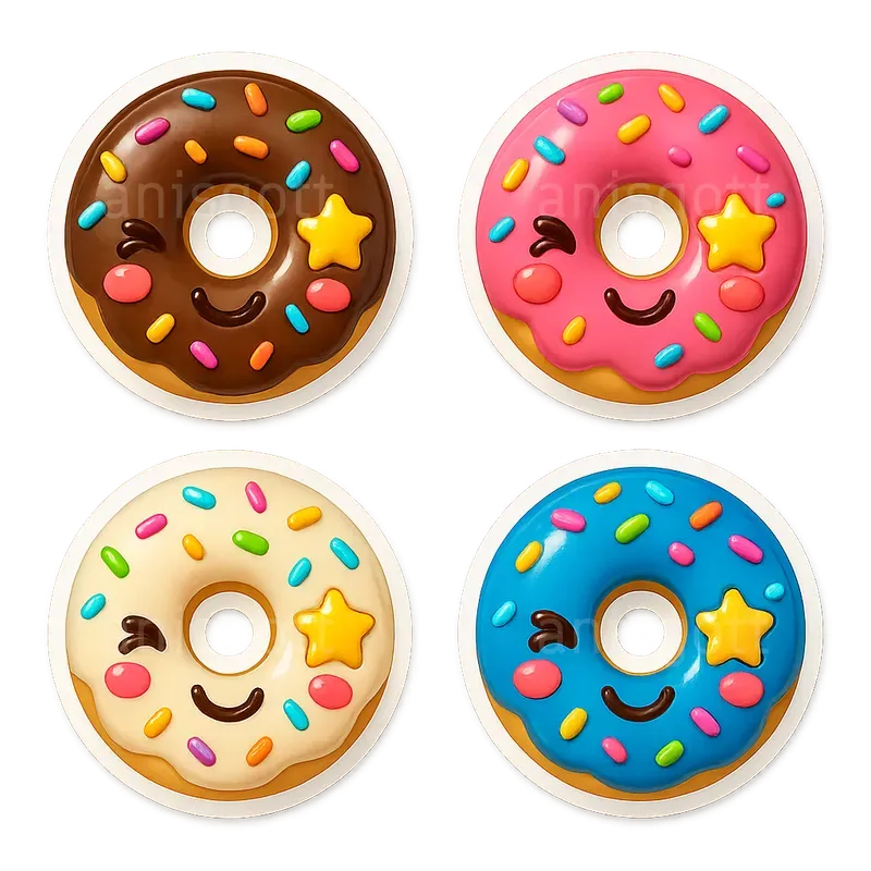 Adorable Kawaii Food Stickers