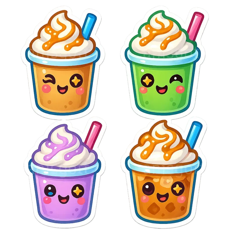 Adorable Kawaii Food Stickers