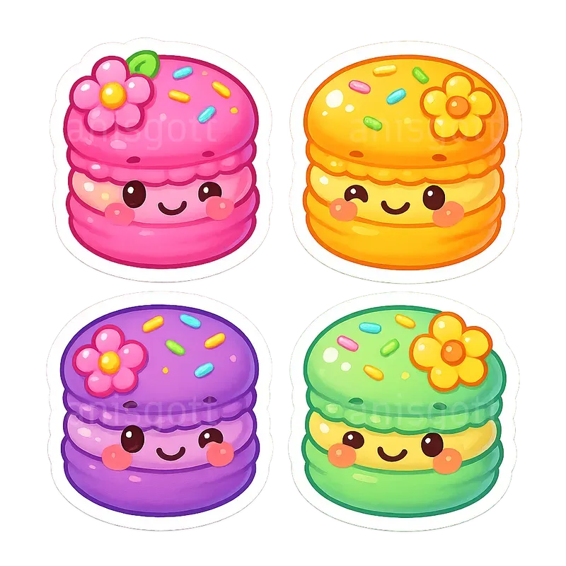 Adorable Kawaii Food Stickers