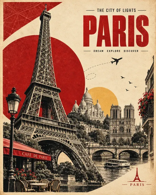 Vintage Travel Poster Creator