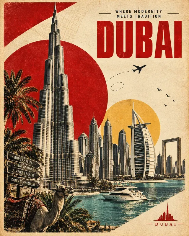 Vintage Travel Poster Creator