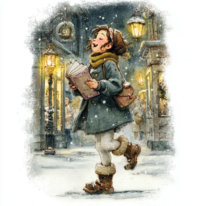 Vintage Christmas Caroler Illustrations