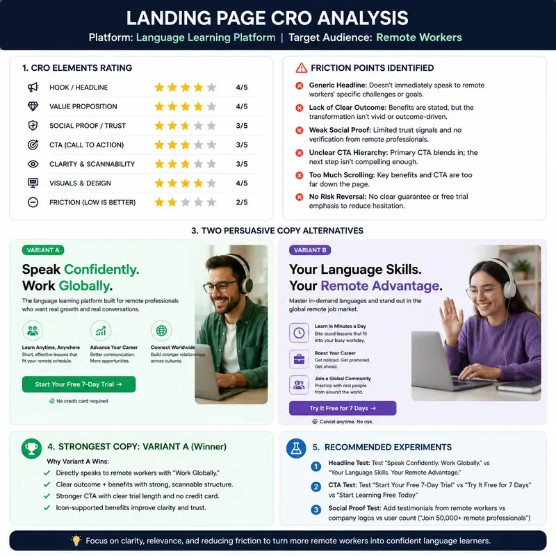 Landing Page Cro Evolution Generator