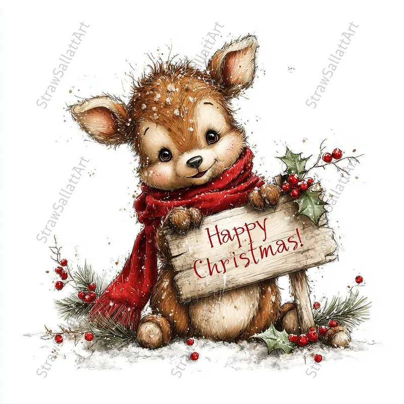 Christmas Tshirt Character Cliparts