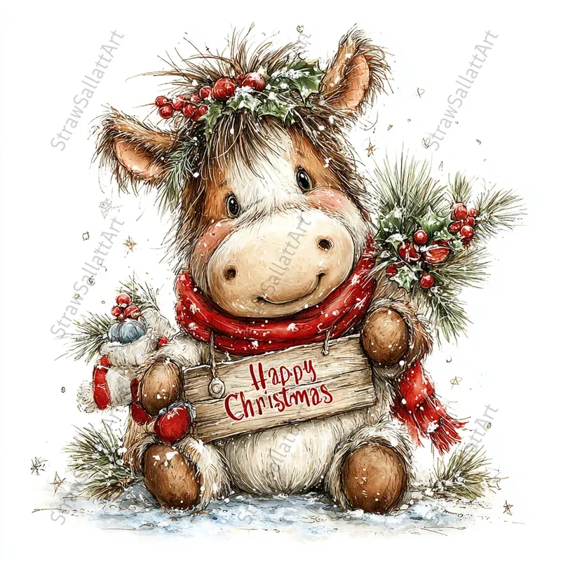 Christmas Tshirt Character Cliparts