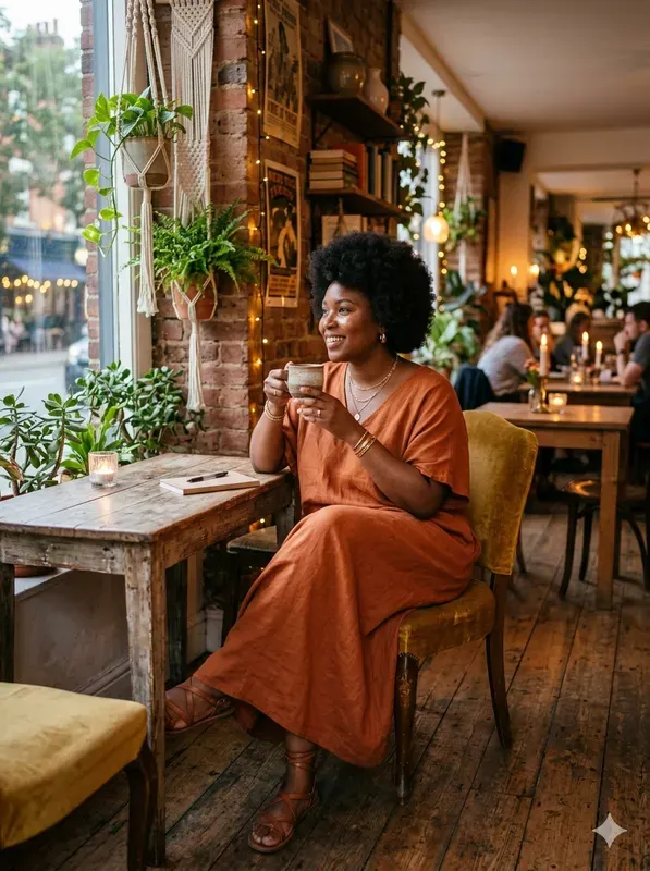 Bohemian Chic Model Cafes